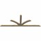Ekena Millwork Richland Rough Sawn Timber Gable Bracket, Douglas Fir, 96"W x 36"H x 2"D x 4"F, 9/12 Pitch GBW096X36X0204RIC00RDF - alternate 2
